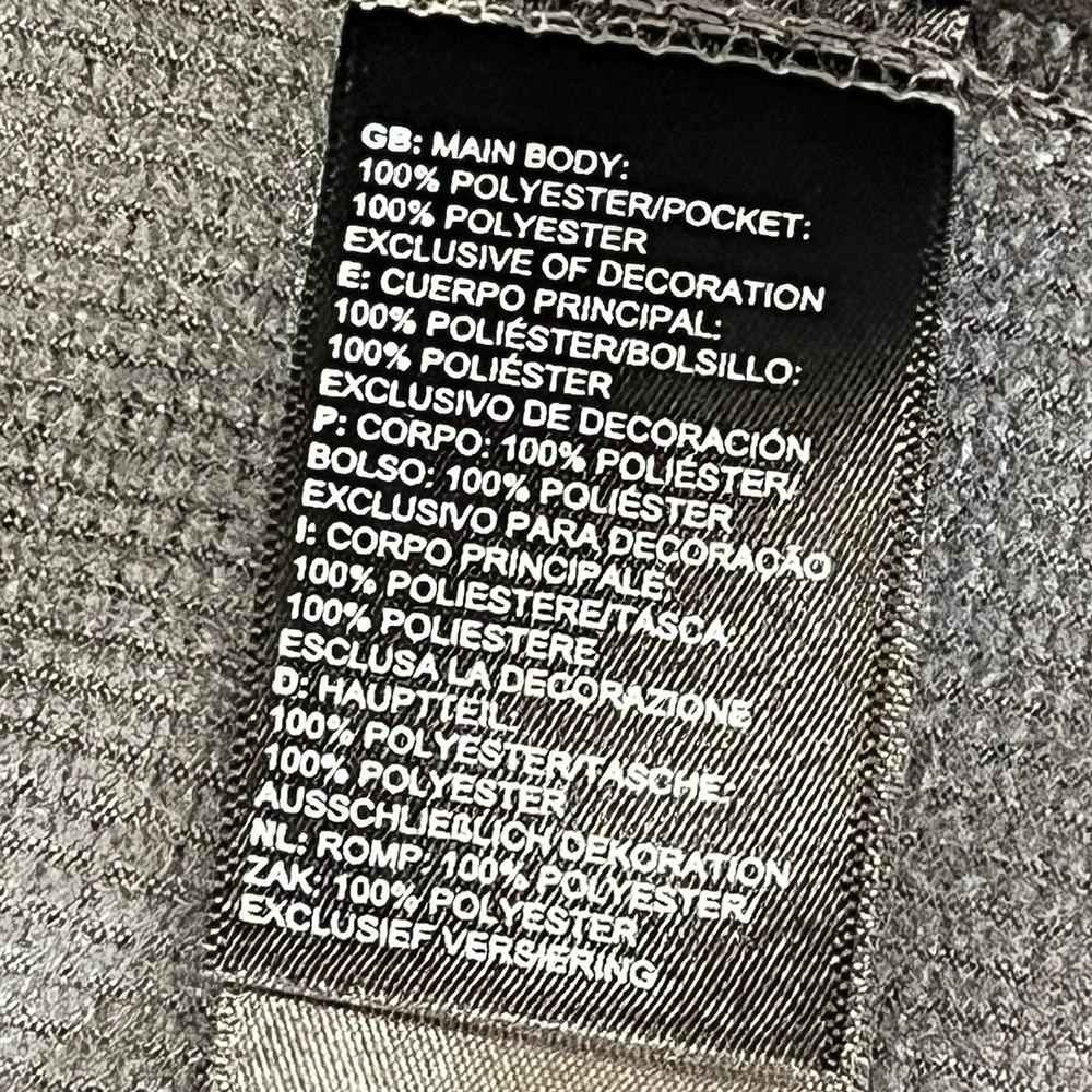 The North Face Men's‎ Gray Windwall Full Zip Fleece Jacket Size XXL EUC